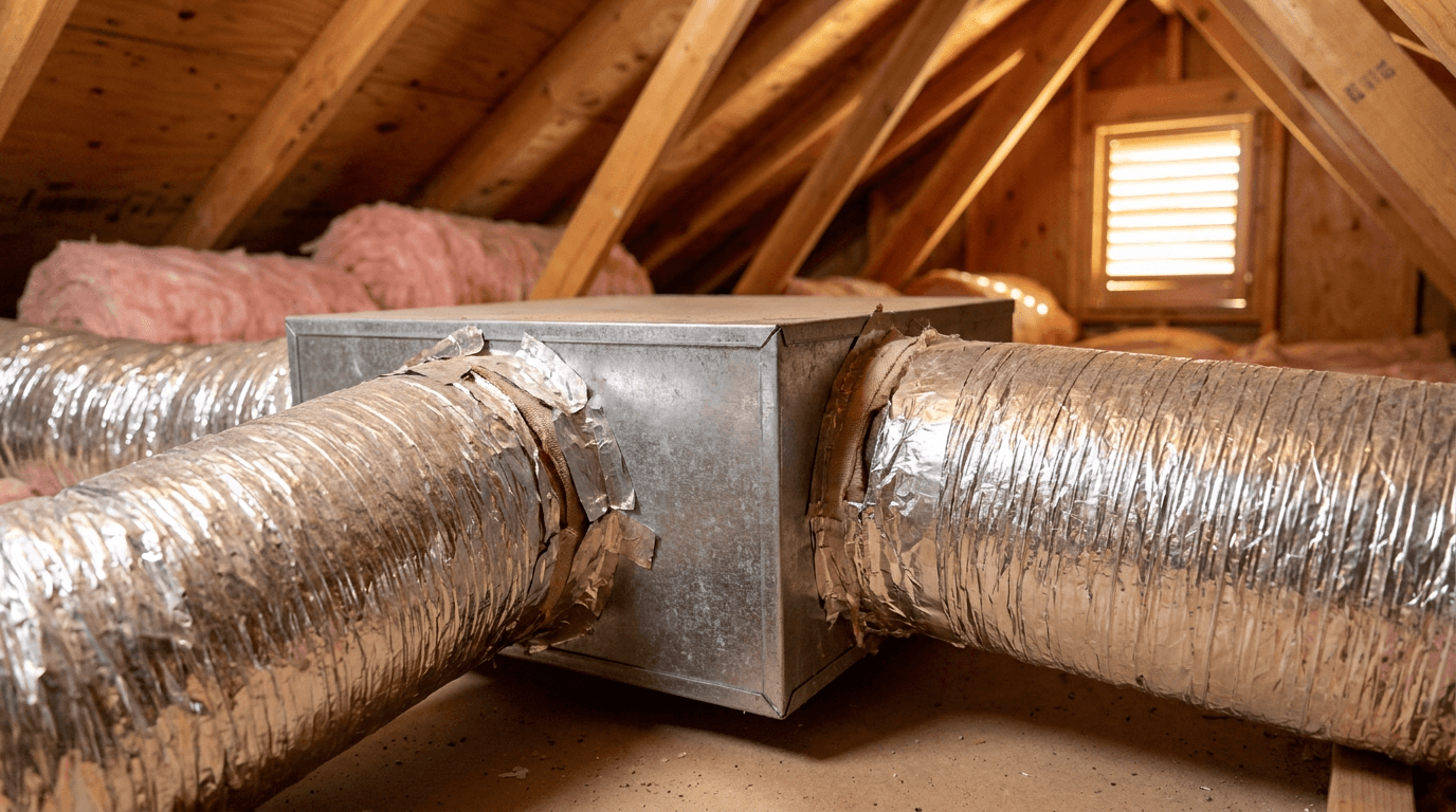 Before A/C Duct Sealing install